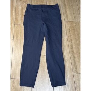 Spanx Pants  XL The Perfect Slim Straight Pull On Navy Stretch Career High Waist